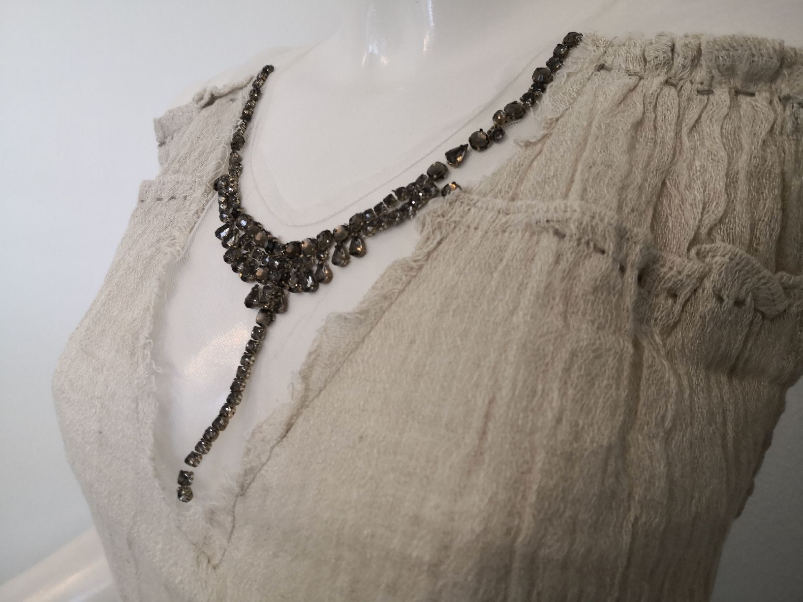 Mango Top: 🤩MANGO SUIT TOP BEIGE MIT STRASS – Nuovo (secondo la descrizione) da Olten venduto da Naja-Twins-Twins 7