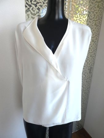 lorena k Seiden Bluse Details Top Zustand, Gr. 40
