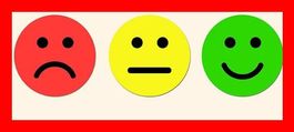 10 x Smileysticker Bogen Positiv Negativ Schule Bewertung