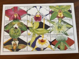 Malediven Briefmarken, Orchideen, Top Zustand, Rarität!