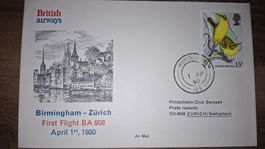 British Airways Birmingham - Zürich 01.04.1980