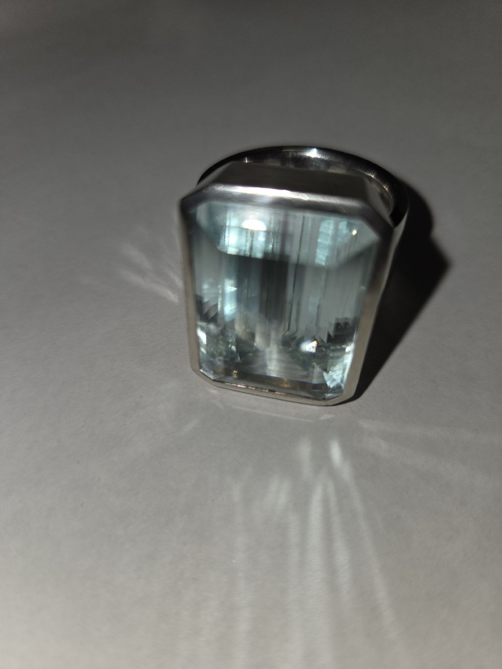 Anelli: Aquamarin Ring 925 silber – Usato da Langnau i. E. venduto da Johnny1966