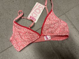 Soutien-gorge enfant imprimé cœurs rose taille 146 -152 neuf