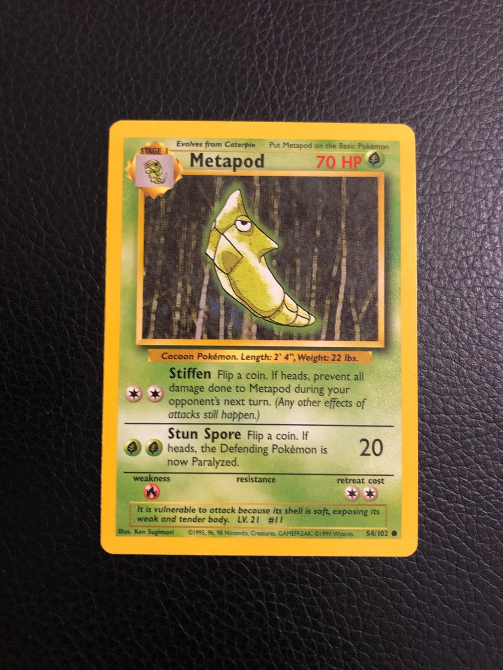 Pokémon Cartes à collectionner: Base Set Metapod 54/102 Ab 1 – D'occasion à Paradiso par Pkmn10
