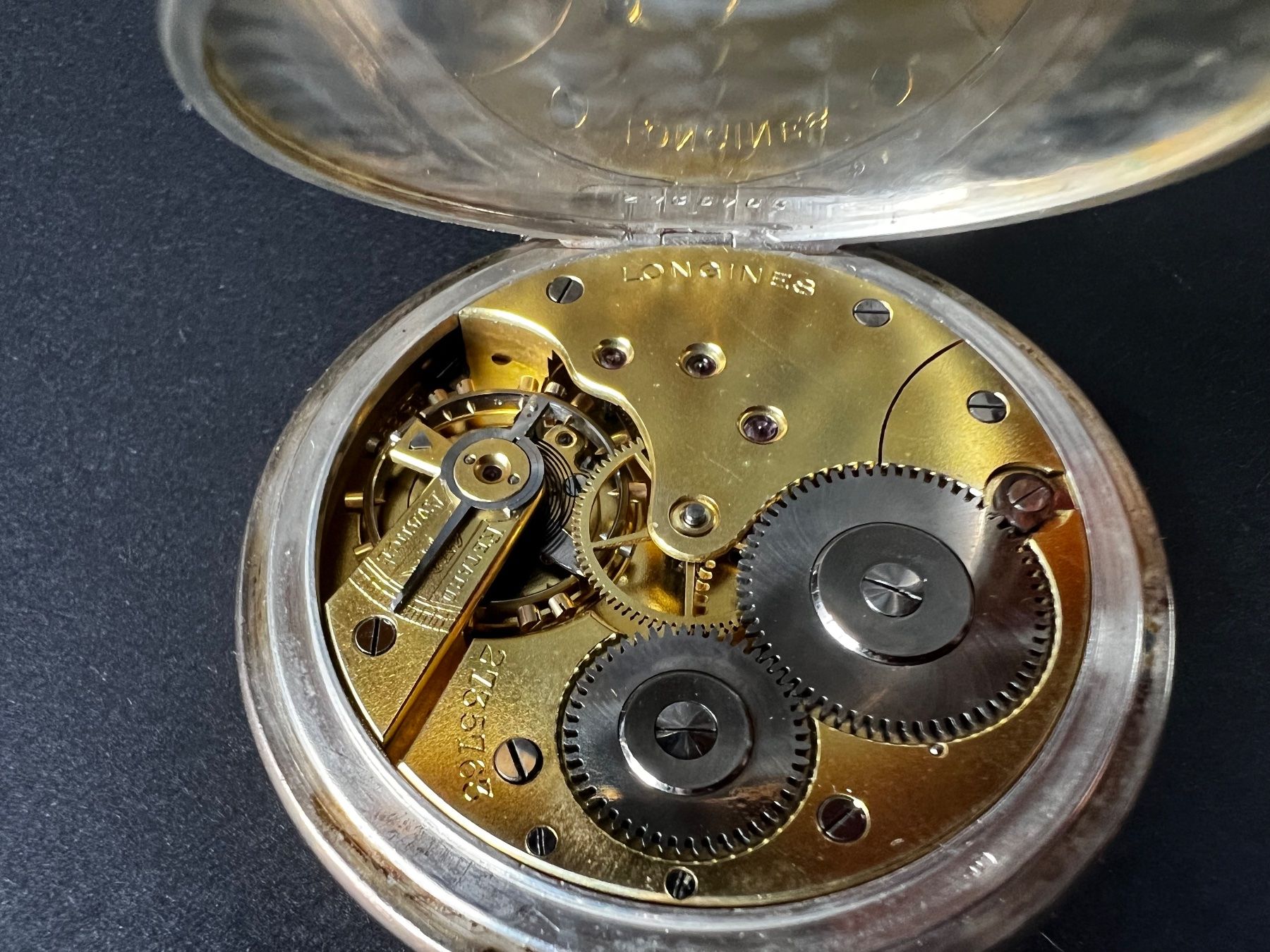 Longines Uhren: Longines Taschenuhr Silber + schönes Muster – Gebraucht aus Glarus von Torpedo99 3