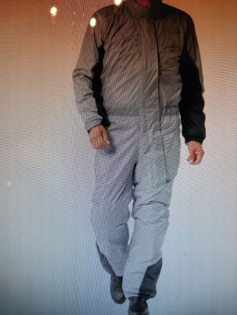 Motorrad Regenkombi, Grau/Schwarz, Grösse M, Neu!