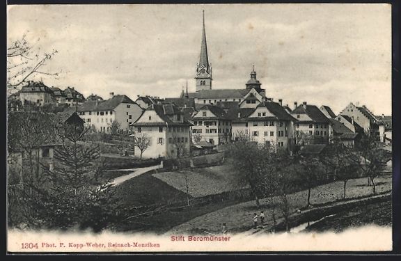 Cartoline postali: AK Münster /Luzern, Stift Beromünster – Usato da Berlin venduto da bartko-reher