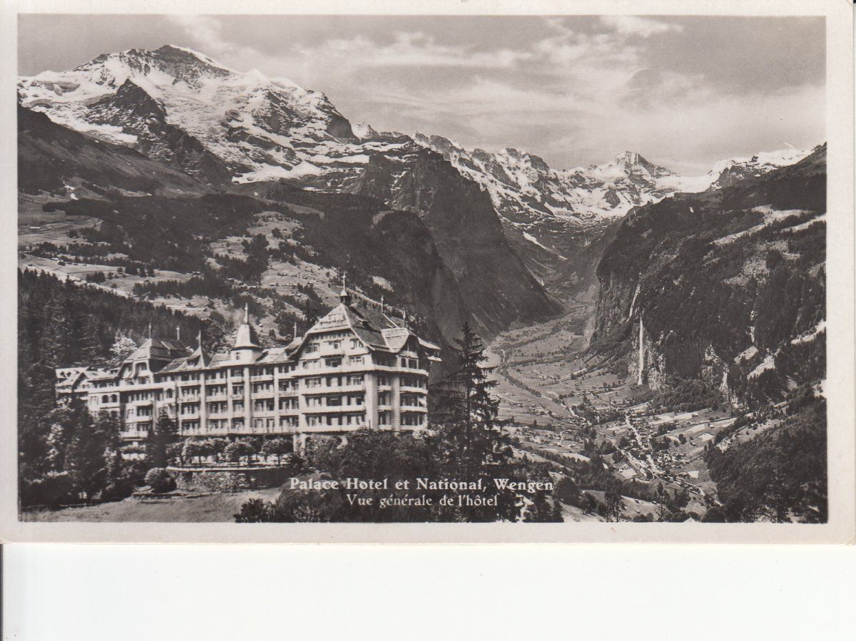 Cartoline postali: Wengen Palace ca. 1940 – Usato da Bürglen TG venduto da StampGraf