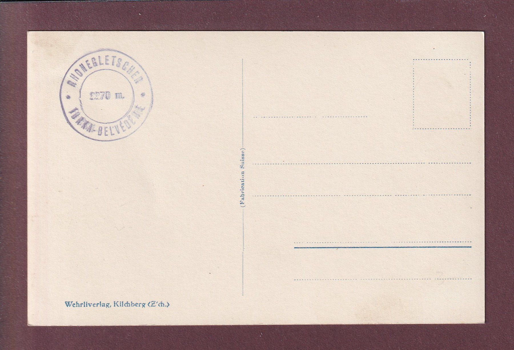 Cartes postales: RHONEGLETSCHER - Hotel Belvédèer – D'occasion à Pully par nicecards 1