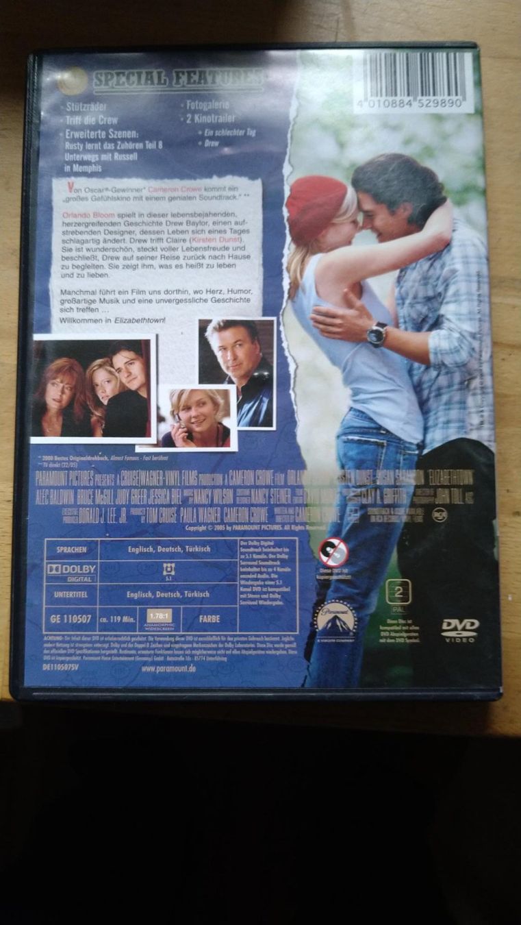 Tutti i DVDs: DVD Elizabethtown – Usato da Gelterkinden venduto da martinom 1