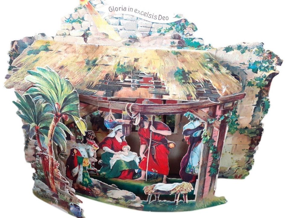 Wuvfojca DIY Paper Nativity Scene 18x12cm 3D Krippe Produktbild-Vorschau 2