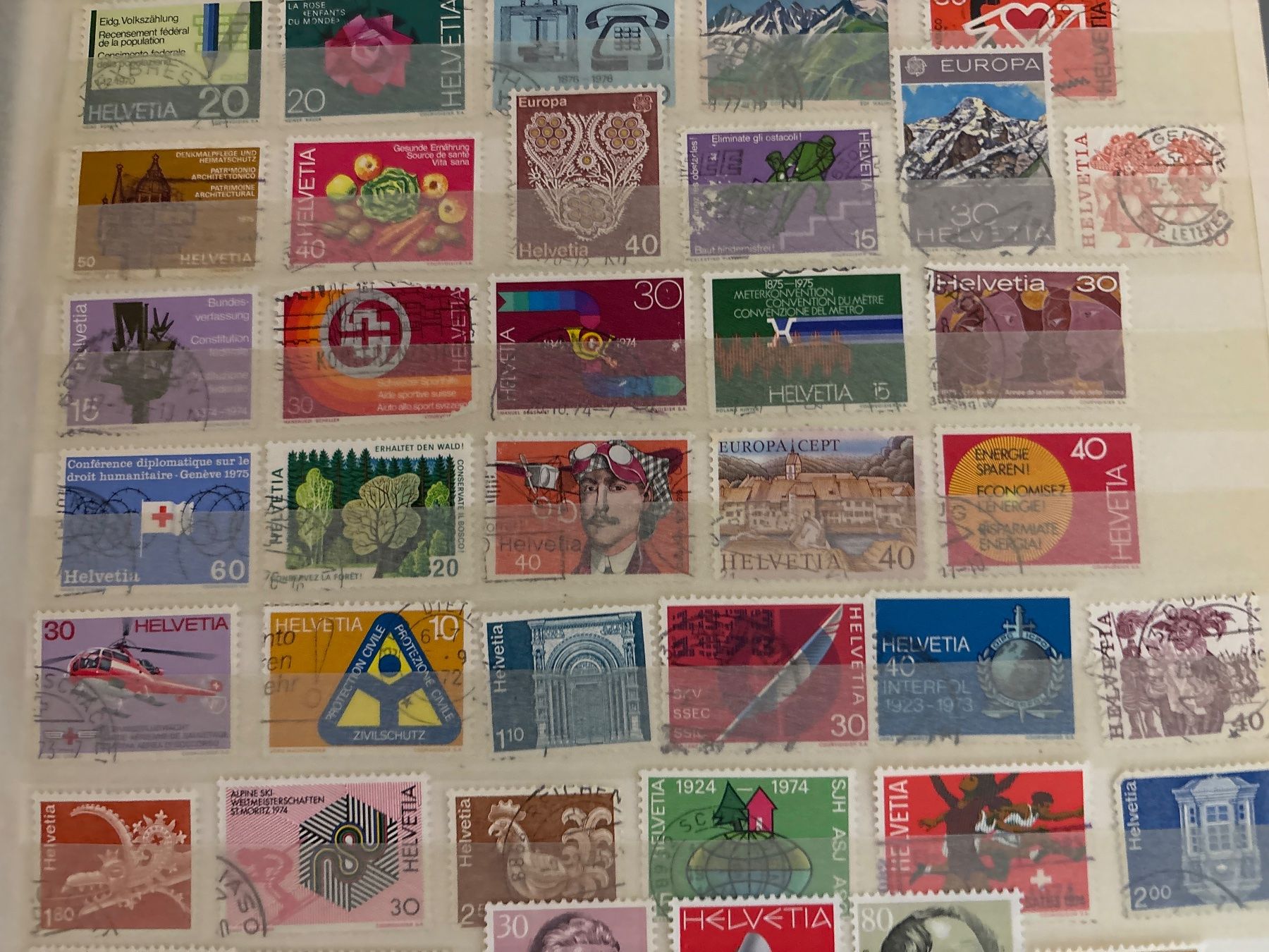 Alle Briefmarken: Alte Briefmarken Sammlung Schweiz - 55 STÜCK – Gebraucht aus Ibach von lisch3 2