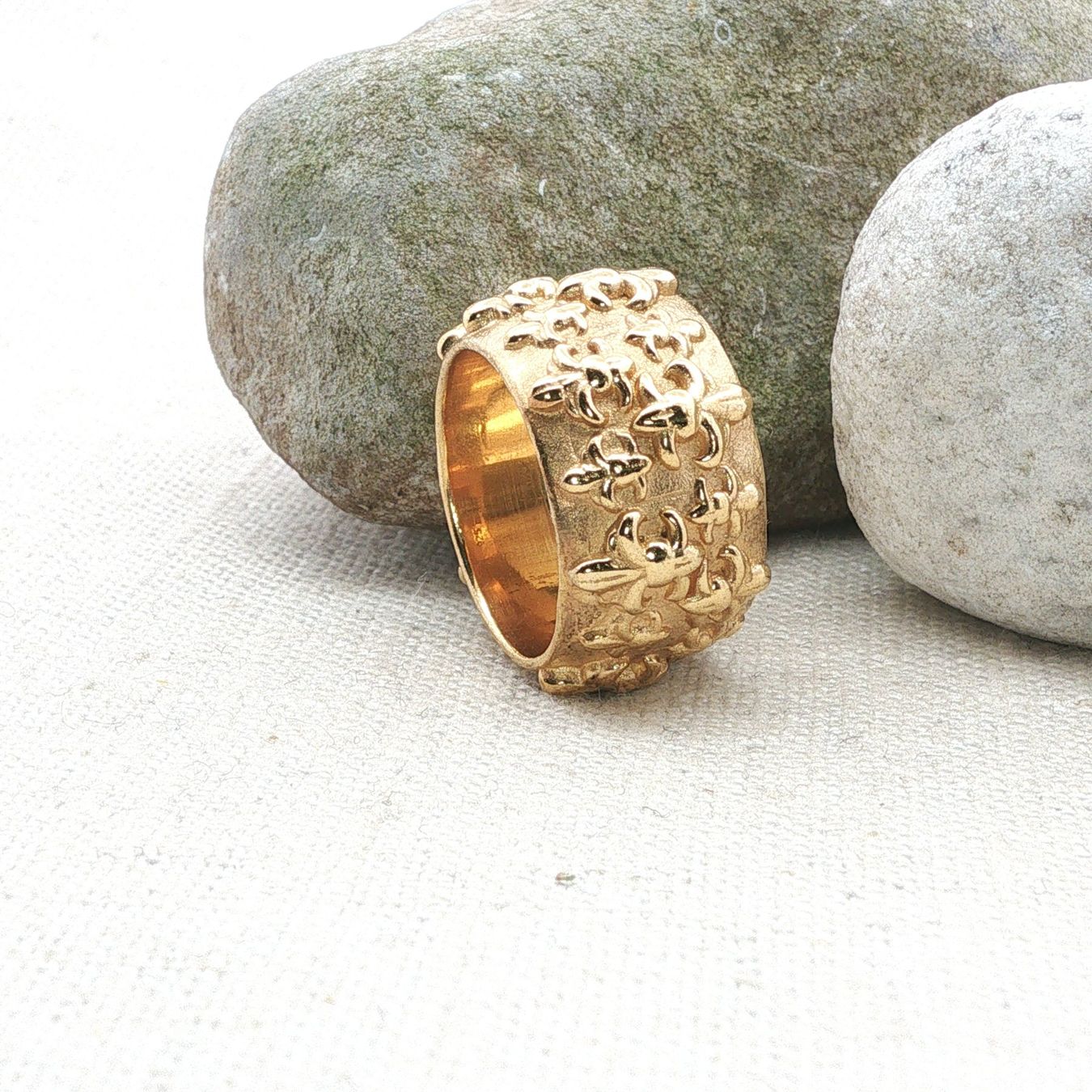 Olga Ribler Anelli: Statement Silber Ring 925 gelbvergoldet Grösse 55 – Nuovo (secondo la descrizione) da Luzern venduto da Schmuckoutlet