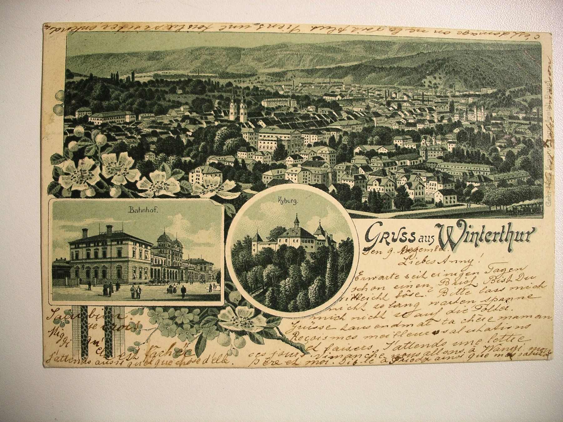 Ansichtskarten: farbigeLithoAK WINTERTHUR – Gebraucht aus Oberhofen am Thunersee von luuping99