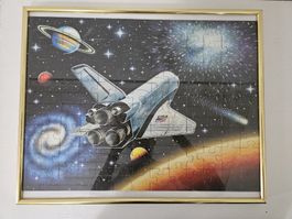 Bild Weltraum Puzzle im Goldrahmen, Nieleen Image 40x60cm!