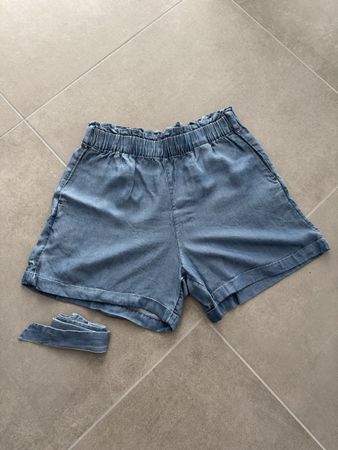 Shorts Tom Tailor Damen Grösse M hellblau mit Band neuwertig