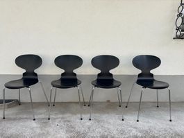 Fritz Hansen - Ameise Stuhl (schwarz, 4 Beine)