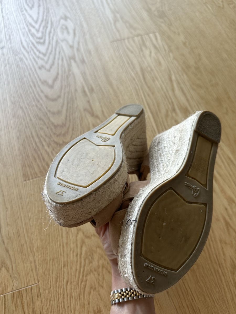 Scarpe da donna: Compensées beige 37 – Nuovo (secondo la descrizione) da La Croix (Lutry) venduto da secondhandZara 3