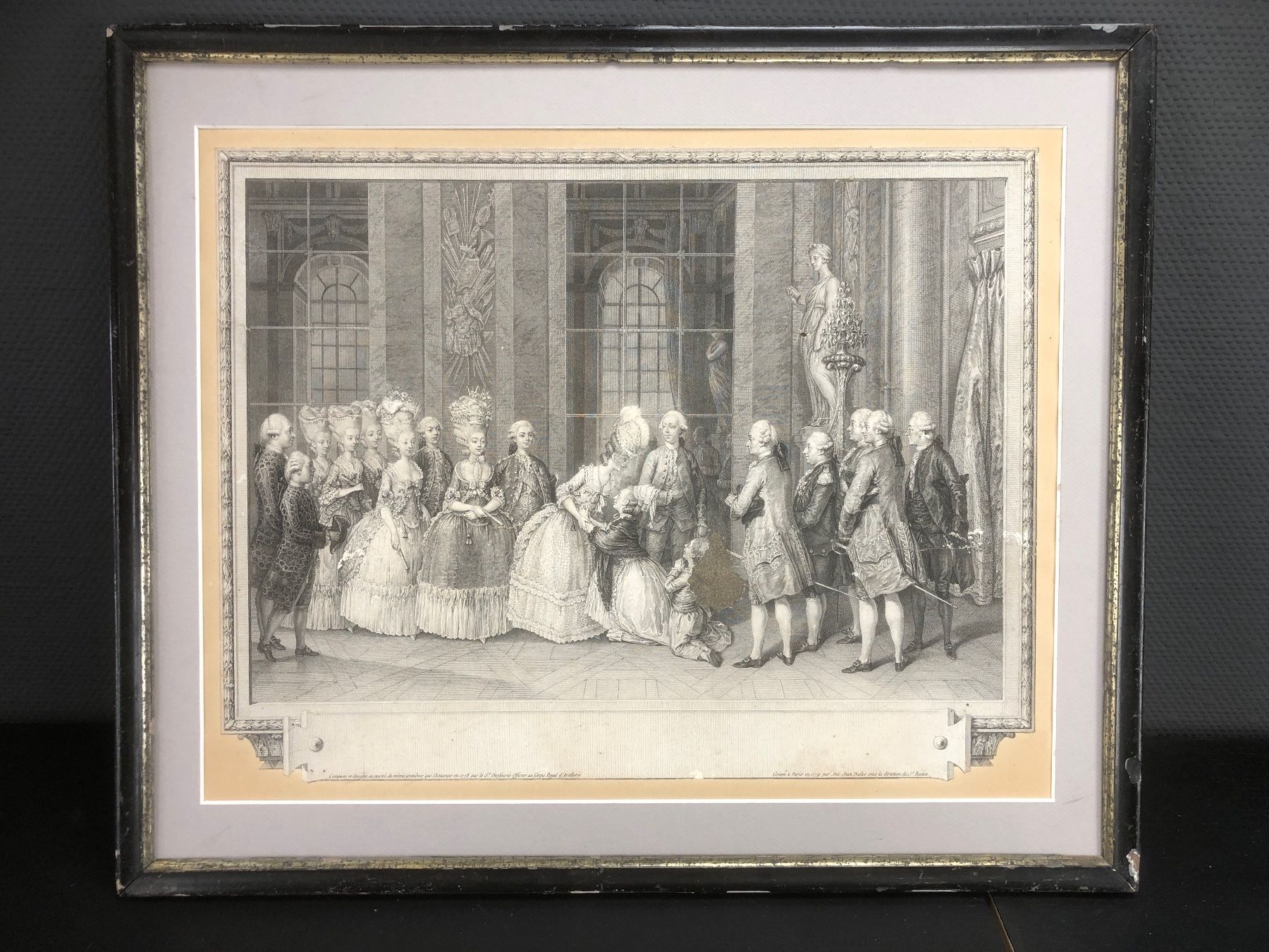 Incisioni: Stich Jean Duclos, 1779, Aufgezogen – Usato da Laufenburg venduto da industrial-silence
