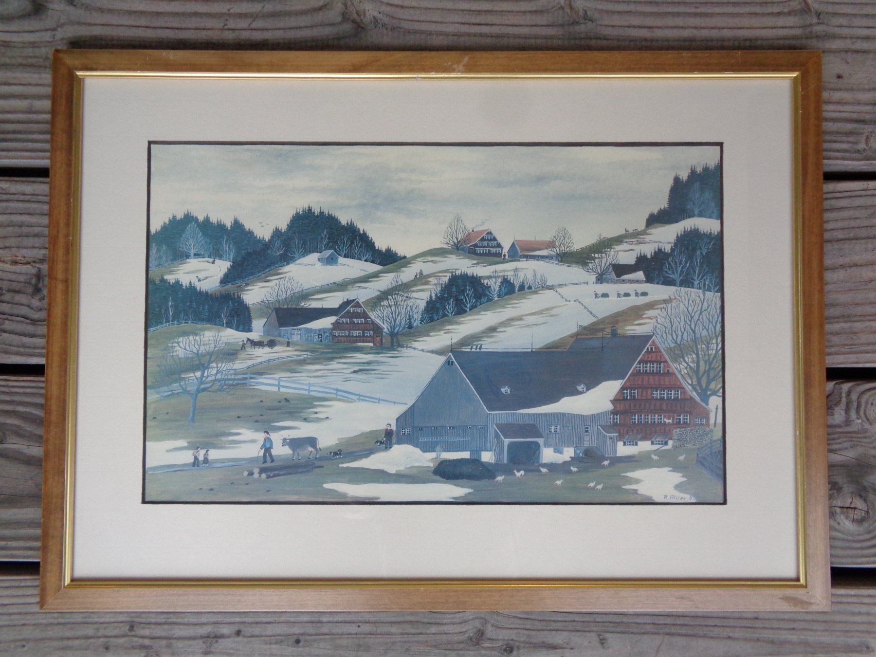 Grafica & Litografie: APPENZELLER BAUERNMALEREI DRUCK R.ALDER – Usato da Henggart venduto da linda666