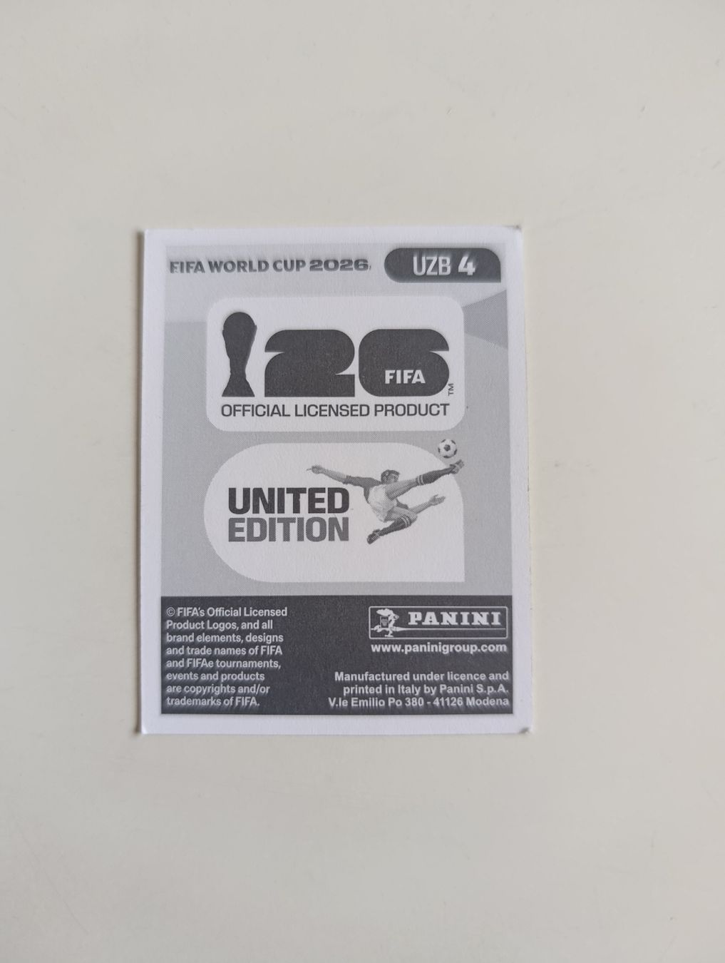 Panini Carte collezionabili: Panini World Cup 2026 UZB 4 Nasrullaev – Nuovo (secondo la descrizione) da Lavey-Village venduto da pas_7xd2 1