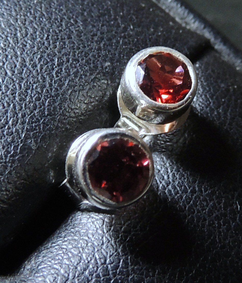 Orecchini pendenti & Orecchini a lobo: Granat Silber 925 Ohrstecker – Nuovo e nell'imballaggio originale da Waldenburg venduto da schaller707 2