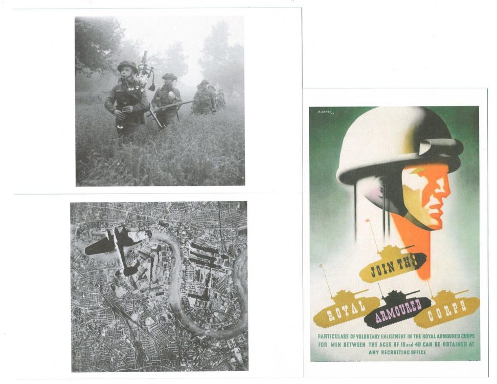 3 AK Iconic Postcards 2. Weltkrieg Grossbritannien, Reprints (Neu ...