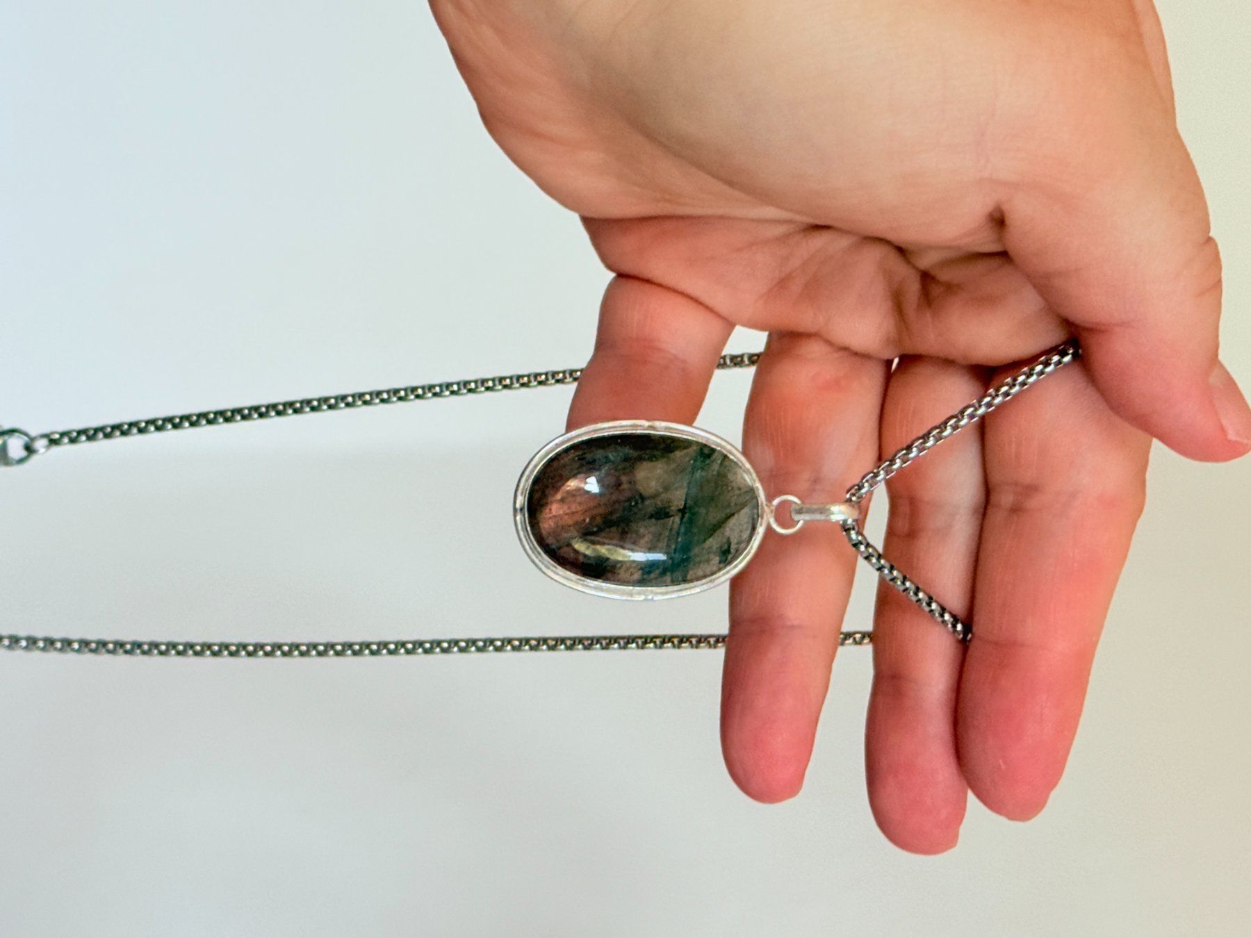 Catenine: Collier  Labradorite Pierre Naturelle  Neuf – Nuovo e nell'imballaggio originale da Genève venduto da AWWA 7