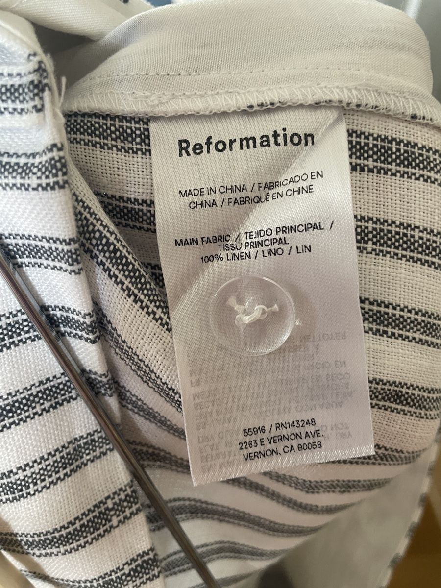 Hosen: Reformation Leinen Hosen gestreift – Neu (gemäss Beschreibung) aus Zürich von M500ZH 2