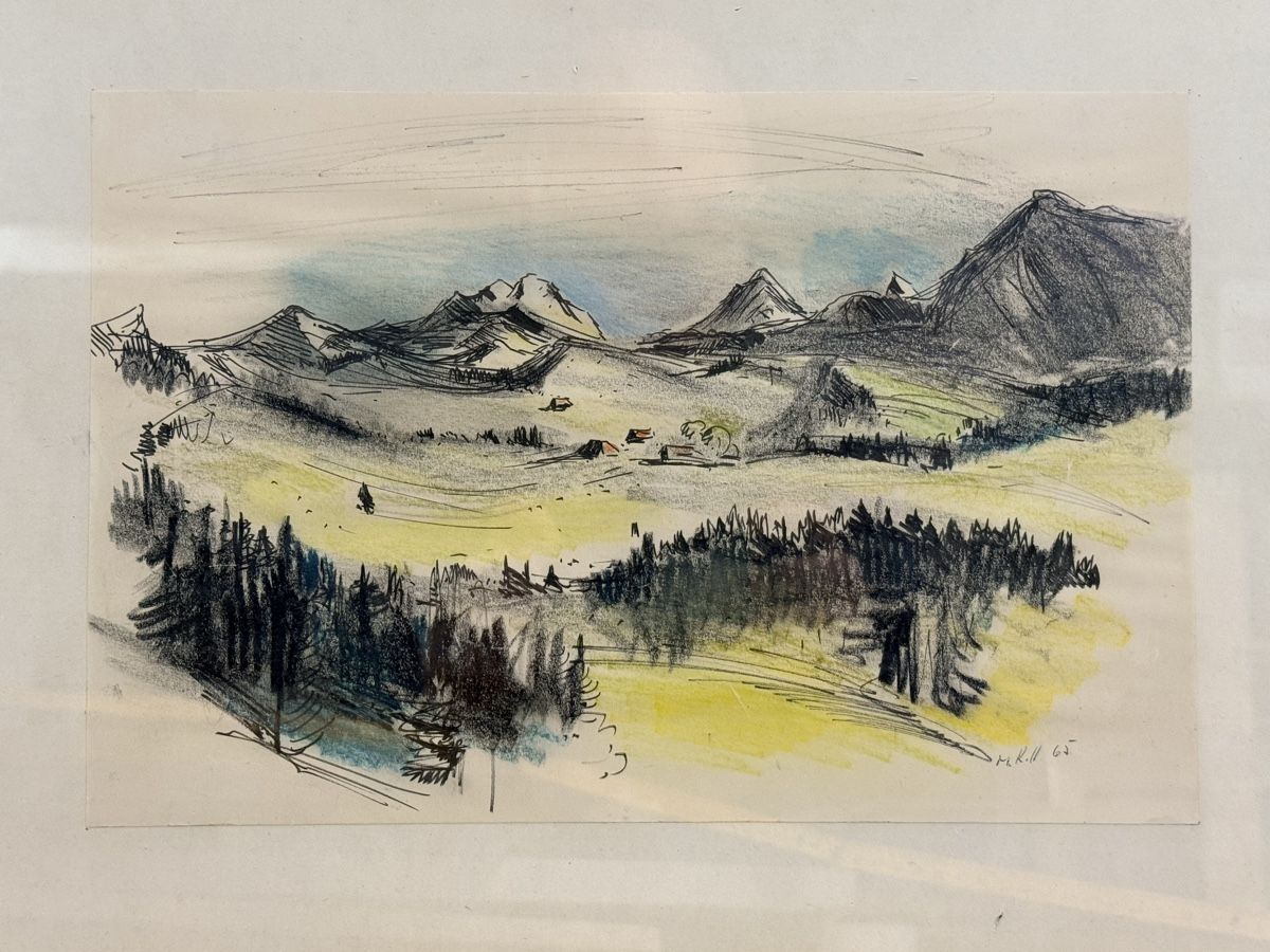 Dipinti: Gemälde - Landschaft - M.K – Usato da Solothurn venduto da NUVICO 3