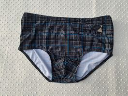 NEU! Klassische Badehose Lahco Grau Blau Gr. M