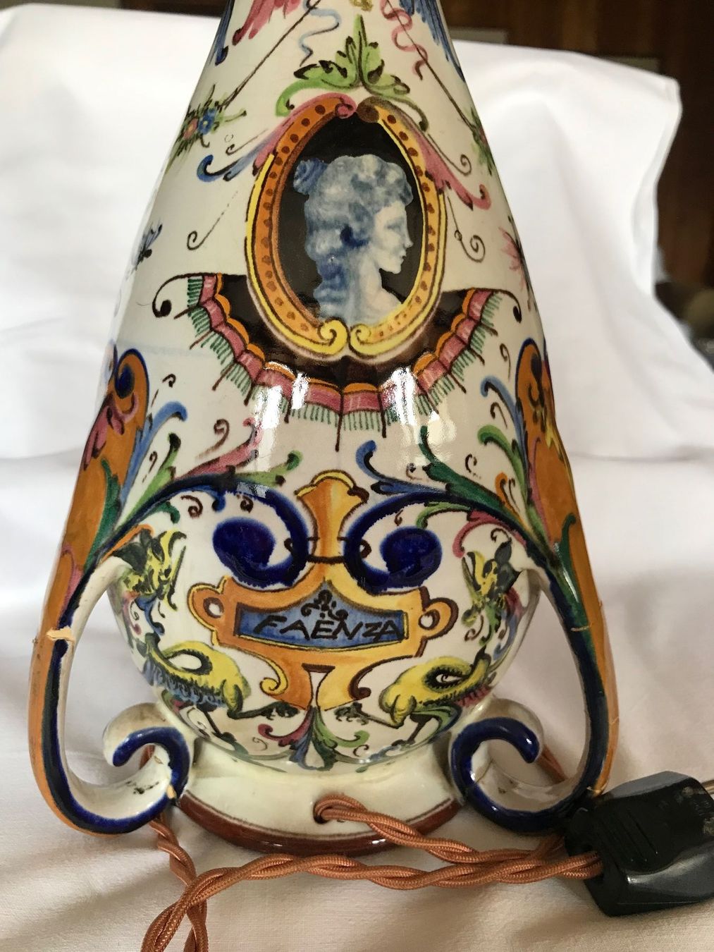 Lampade: Faience Pied de lampe/ Lampenfuss/ Base lampada – Usato da Fribourg venduto da SD1910 2