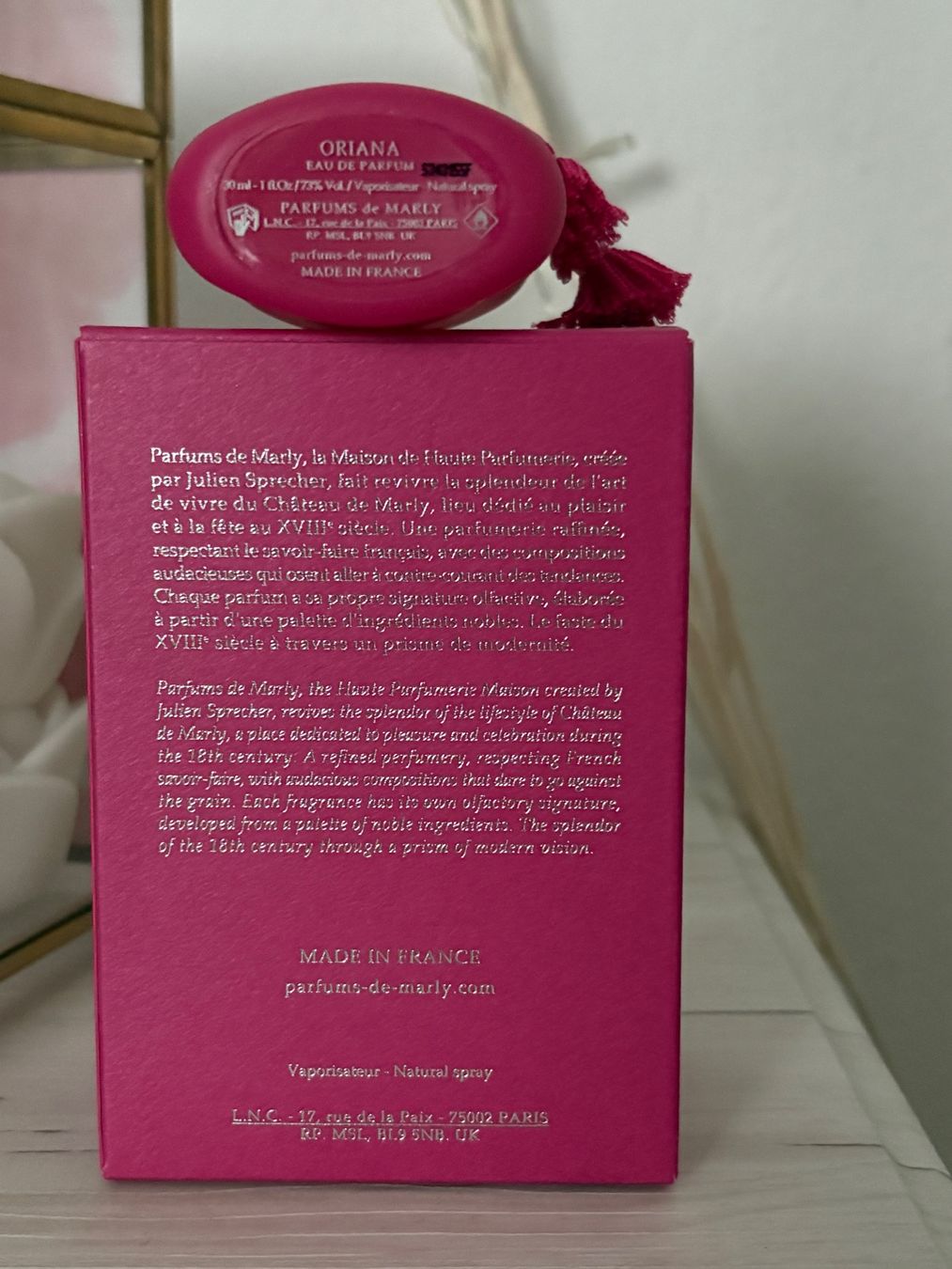 Profumi & Eau de Toilette: Parfums de Marly - Oriana 30 ml EdP – Usato da Luzern venduto da VEL_7mlv 2