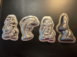 Backformen Set Tiere Ostern, neuwertig & komplett