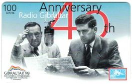 Telefonkarte Gibraltar GIB-C-1 1. Chip-Karte Radio Gibraltar