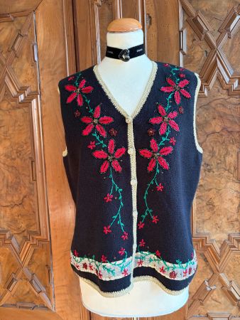 VINTAGE SEGUE NOEL Weste im GUCCI-Stil  Größe: L