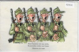 Humor Armee Suisse - Naef - Kameraden rechts und links!