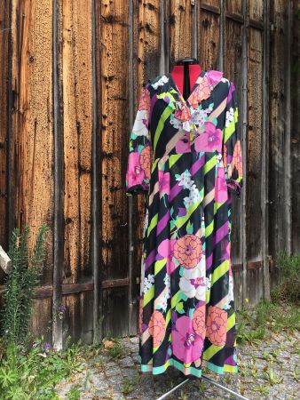 Sommerkleid lang 1980er Jahre Original Vintage