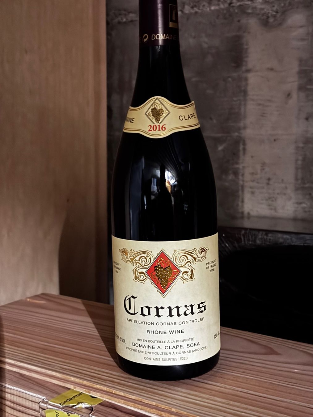 Vino: DOMAINE AUGUSTE CLAPE CORNAS 2016 – Nuovo e nell'imballaggio originale da Sion venduto da carzou
