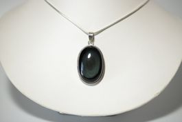 Pendentif / Anhänger -  Regenbogen-Obsidian/ NEUF