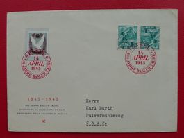 1945, W22 Block-Ausschnitt FDC Kat: 100.-