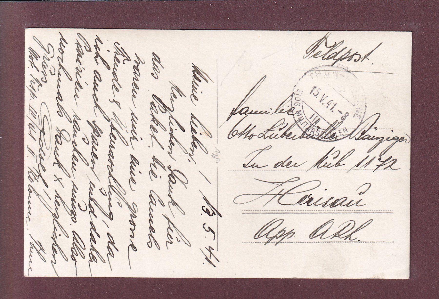 Cartoline postali: Photo - THUN - 1941 – Usato da Pully venduto da nicecards 1
