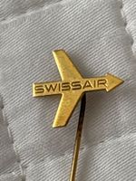 Swissair Anstecknadel, Vintage, Top Zustand, Goldfarbig