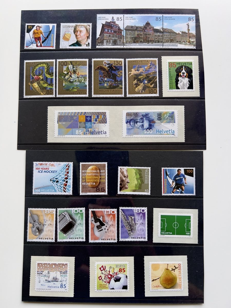 Tutti i francobolli: Frankatur postfrisch CHF 100.- – Nuovo (secondo la descrizione) da Glattbrugg venduto da Artos67
