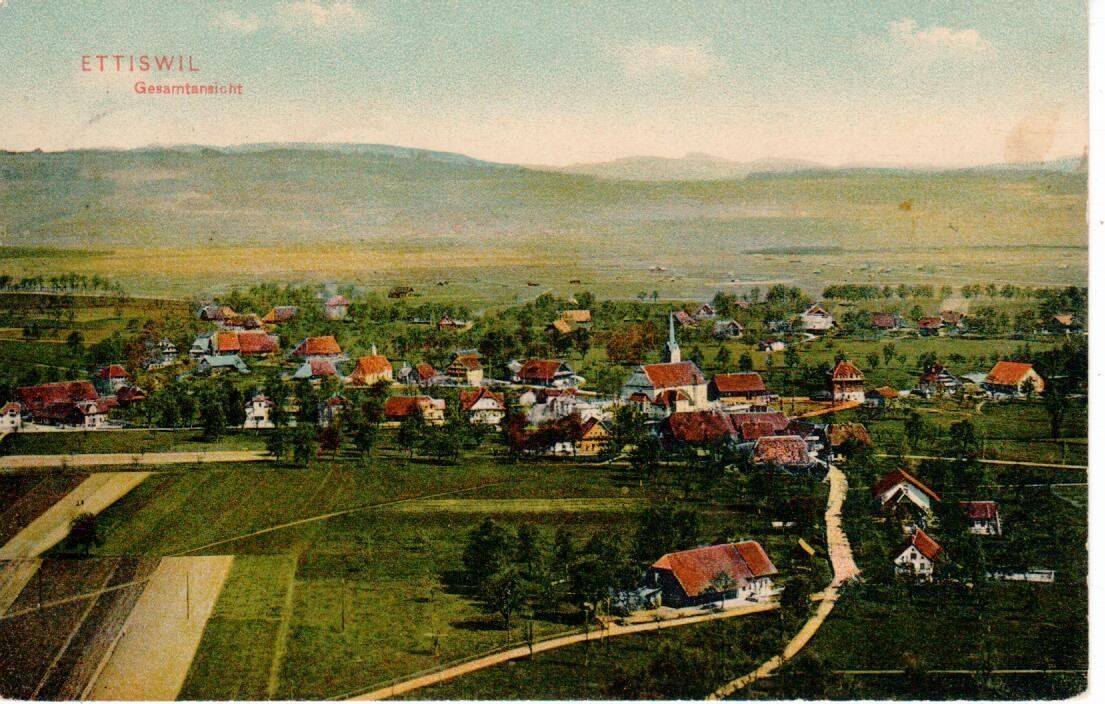 Cartoline postali: Ettiswil 1910 – Usato da Wolhusen venduto da Curver9