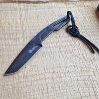 Messer schwarz mit Scheide neu