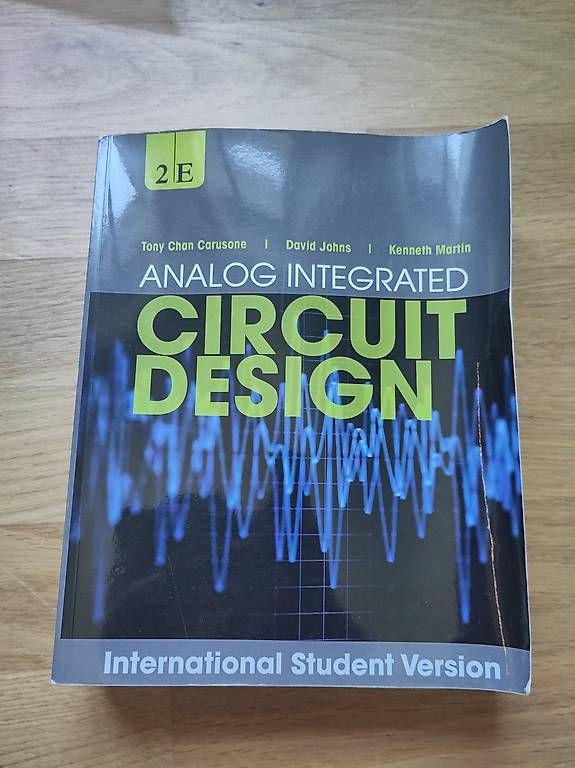 Libri: Analog Integrated Circuit Design – Usato da Solothurn venduto da sam9129