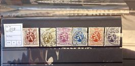 6x Briefmarken Belgien 1929, Serie Löwe, Top Zustand!