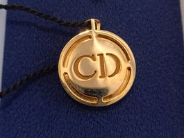 Authentique pendentif médaillon vintage Christian Dior Paris