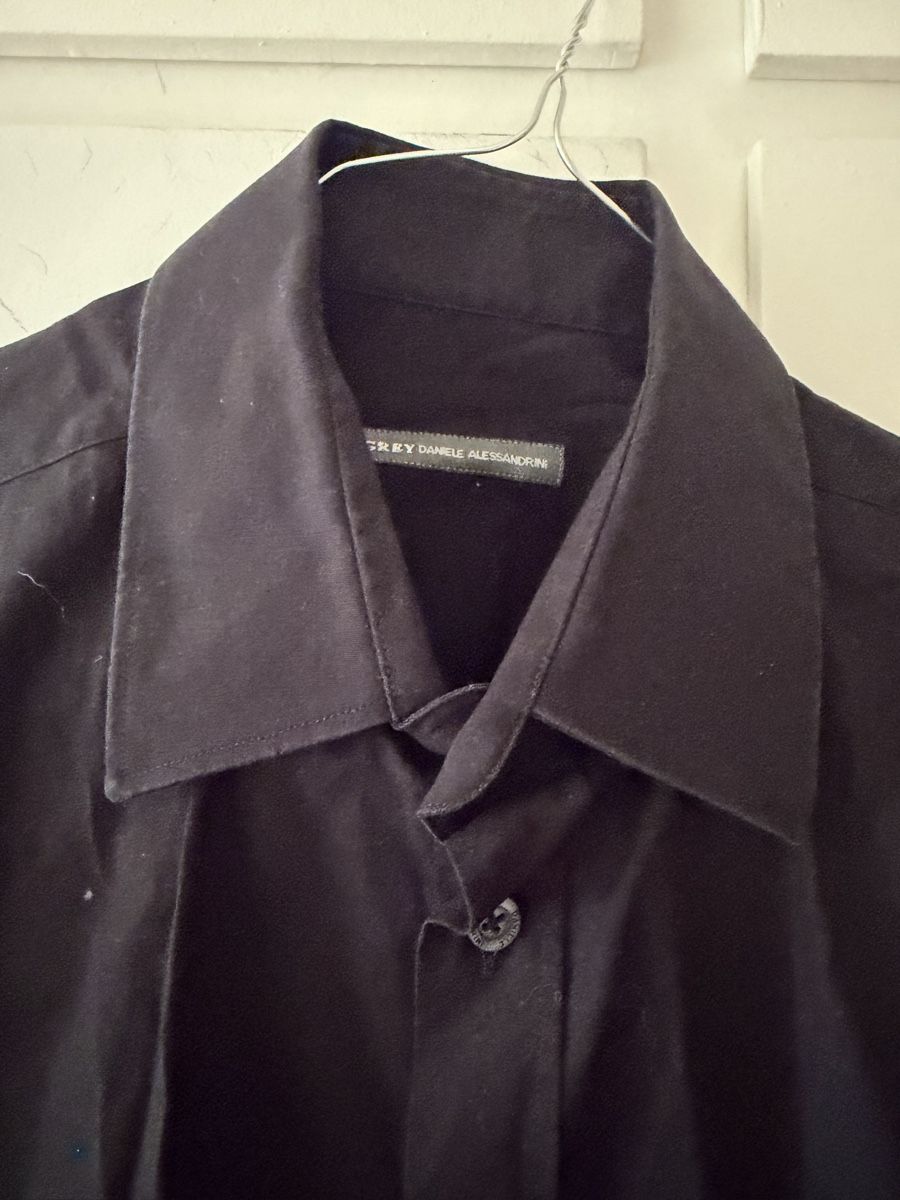Camicie: Camicia Uomo GREY DANIELE ALESSANDRINI nera taglia 42 – Usato da Lugano venduto da can_xdd8 3